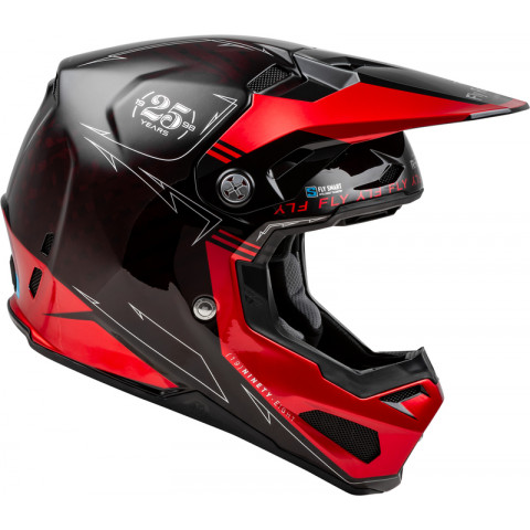 Casque FLY RACING Formula Smart Carbon Legacy - rouge carbone/noir