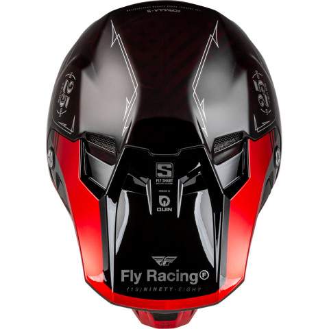 Casque FLY RACING Formula Smart Carbon Legacy - rouge carbone/noir