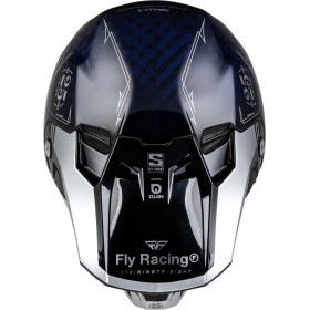 Casque FLY RACING Formula Smart Carbon Legacy - bleu carbone/argent