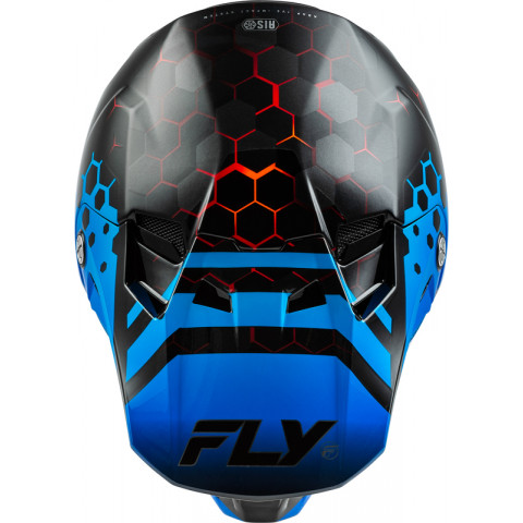 Casque FLY RACING Formula CC Tektonic - noir/bleu/rouge