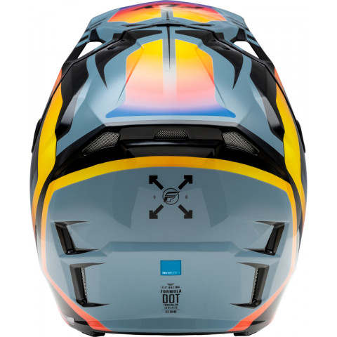 Casque FLY RACING Formula CP Krypton - gris/noir/Electric Fade