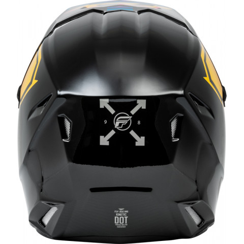 Casque enfant FLY RACING Kinetic Menace - Black/Sunrise