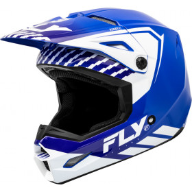 Casque enfant FLY RACING Kinetic Menace - bleu/blanc