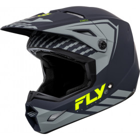 Casque enfant FLY RACING Kinetic Menace - gris mat/jaune fluo