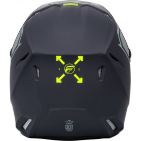 Casque enfant FLY RACING Kinetic Menace - gris mat/jaune fluo