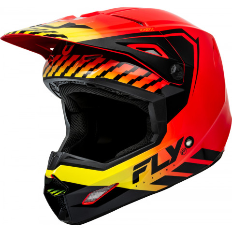 Casque enfant FLY RACING Kinetic Menace - rouge/noir/yellow