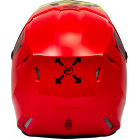 Casque enfant FLY RACING Kinetic Menace - rouge/noir/yellow