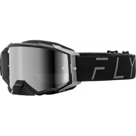 Masque FLY RACING Zone Pro Black/Grey - écran noir/fumé