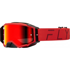 Masque FLY RACING Zone Pro Red - écran rouge/fumé