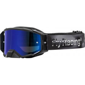 Masque FLY RACING Zone Elite noir/camo gris - écran bleu foncé/fumé