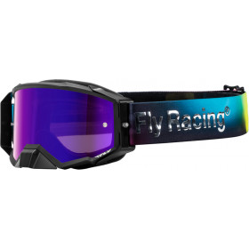 Masque FLY RACING Zone Elite Fuschia/Electric Blue/Hi-Vis/Magenta - écran Teal/fumé