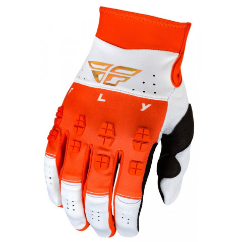 Gants FLY RACING Evolution DST Podium - rouge/blanc/Red Iridium