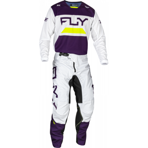 Pantalon FLY RACING Kinetic Reload - Deep Purple/blanc/Hi-Vis