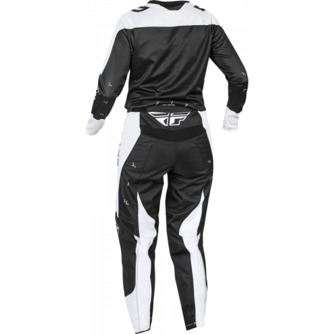 Pantalon femme FLY RACING F-16 - noir/blanc