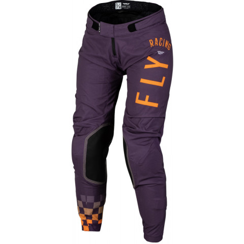 Pantalon femme FLY RACING Lite - Deep Purple/blanc/Neon Coral