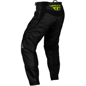 Pantalon enfant FLY RACING F-16 - noir/Neon Green/gris clair