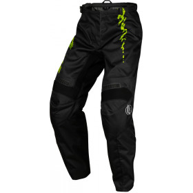 Pantalon enfant FLY RACING F-16 - noir/Neon Green/gris clair