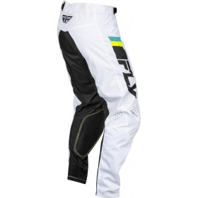 Pantalon FLY RACING Kinetic Prix - blanc/noir/jaune fluo