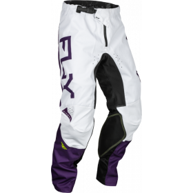 Pantalon FLY RACING Kinetic Reload - Deep Purple/blanc/jaune fluo