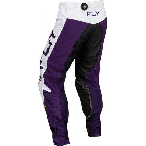 Pantalon FLY RACING Kinetic Reload - Deep Purple/blanc/jaune fluo