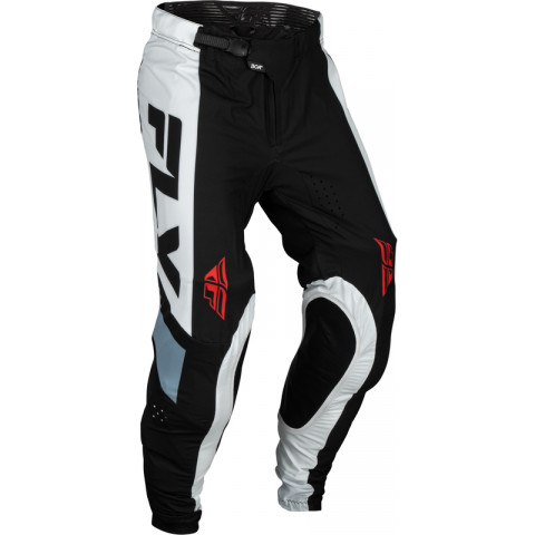 Pantalon FLY RACING Lite - blanc/noir/Denim Grey