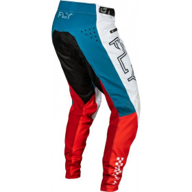 Pantalon vélo FLY RACING Rayce -  rouge/blanc/bleu