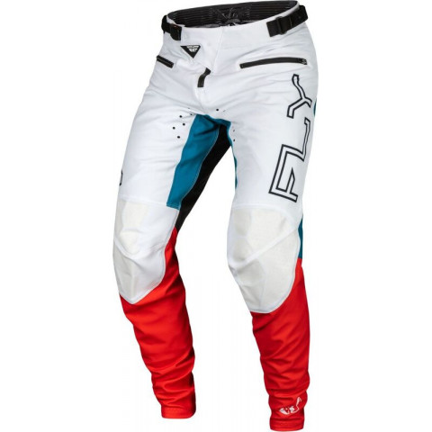 Pantalon vélo FLY RACING Rayce -  rouge/blanc/bleu