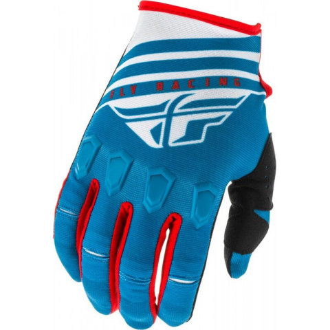 Gants FLY RACING Evolution DST Podium - rouge/blanc/Red Iridium