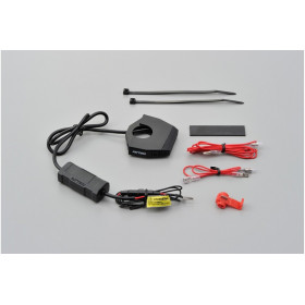 Alimentation USB type A DAYTONA Slim -  guidons Ø22,2/25,4