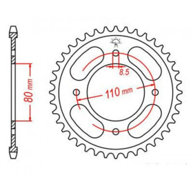 Couronne JT SPROCKETS acier standard 1219 - 428