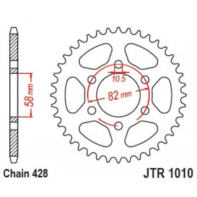 Couronne JT SPROCKETS acier 1010 - 428