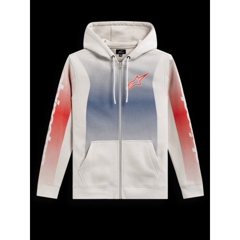 ARISING HOODIE- OFF WHT BLUE RD