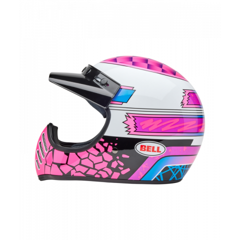 Casque BELL Moto-3 - Deathspray Gloss Pink Purple