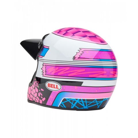 Casque BELL Moto-3 - Deathspray Gloss Pink Purple