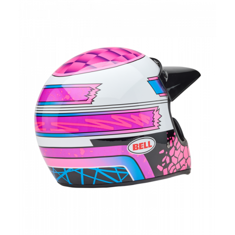 Casque BELL Moto-3 - Deathspray Gloss Pink Purple