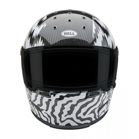 Casque BELL Eliminator Carbon - Deathspray Gloss Black/White/Black