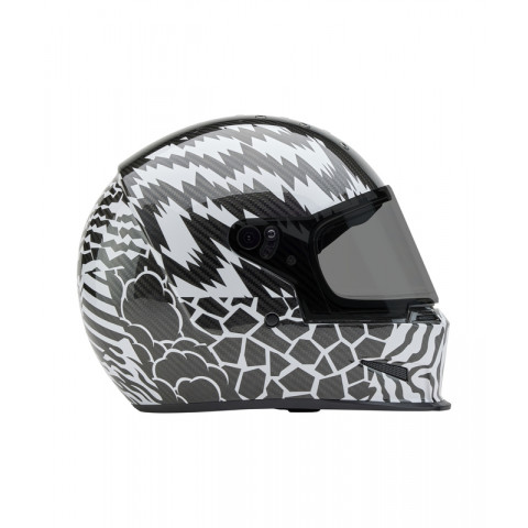 Casque BELL Eliminator Carbon - Deathspray Gloss Black/White/Black