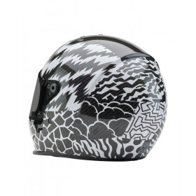 Casque BELL Eliminator Carbon - Deathspray Gloss Black/White/Black