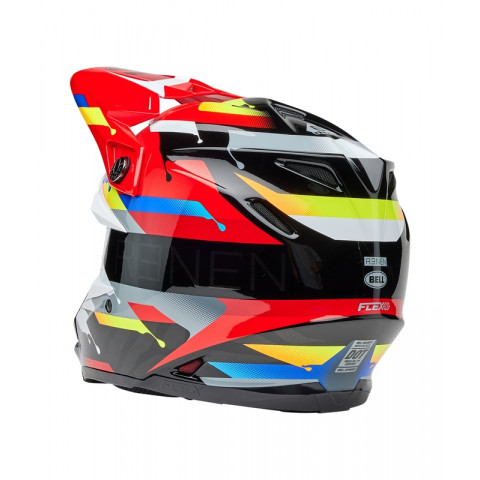 Casque BELL Moto-9S Flex - Renen Nova Gloss Black/Red