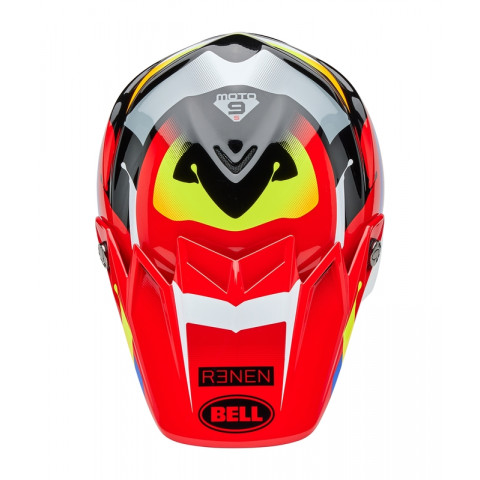 Casque BELL Moto-9S Flex - Renen Nova Gloss Black/Red