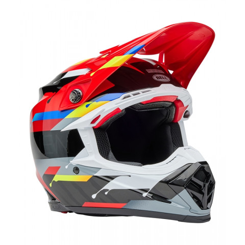 Casque BELL Moto-9S Flex - Renen Nova Gloss Black/Red