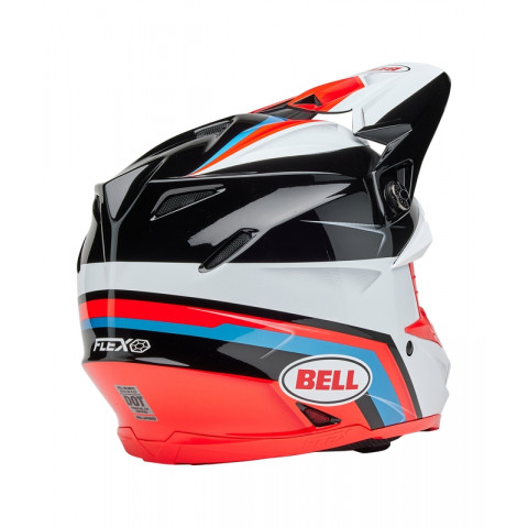 Casque BELL Moto-9S Flex - Merchant Gloss Red/Black