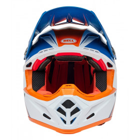 Casque BELL Moto-9S Flex - Merchant Gloss Orange/Blue