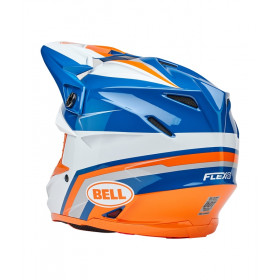 Casque BELL Moto-9S Flex - Merchant Gloss Orange/Blue