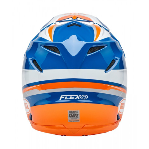 Casque BELL Moto-9S Flex - Merchant Gloss Orange/Blue