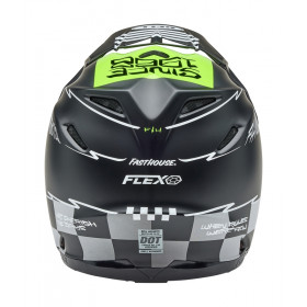 Casque BELL Moto-9S Flex - Fasthouse Smoke Bomb Matte Gloss Black/HiViz Yellow