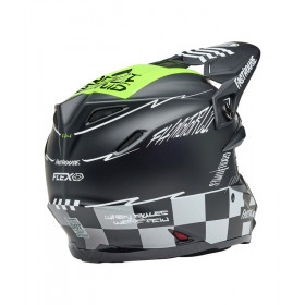 Casque BELL Moto-9S Flex - Fasthouse Smoke Bomb Matte Gloss Black/HiViz Yellow