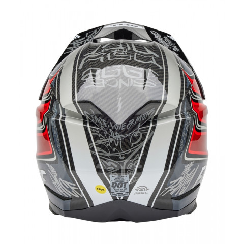 Casque BELL Moto-10 Spherical Mips - Fasthouse DITD 25 Gloss Gray/Red