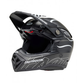 Casque BELL Moto-10 Spherical Mips - Fasthouse Raven Matte Black/White