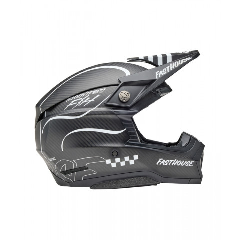 Casque BELL Moto-10 Spherical Mips - Fasthouse Raven Matte Black/White